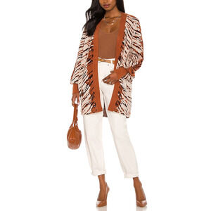 Afrm 'Fulton' Brown Cardigan Size XS